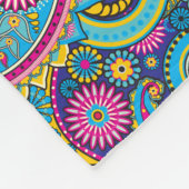 ヒピトリップ（幻覚体験）のようなーペイズリーフリースブランケット フリースブランケット (角)