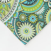 ヒピトリップ（幻覚体験）のようなーペイズリーフリースブランケット フリースブランケット (角)