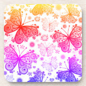 ヒピトリップ（幻覚体験）のようなーレトロペイズリー コースター (正面)