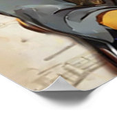 ヒプスターキリン ポスター - ロックスター アニマル ウォール アート (角)