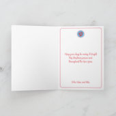 ヒプスター風のユーモアあふれるクリスマスカード サンキューカード (内部)