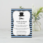 ヒプスター・ジェントルマン 赤ちゃん男の子 シャワー招待状 招待状 (スタンド正面)