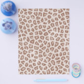 ヒプスター ブラウン ホワイト チーター アニマル プリント チラシ (シングル)