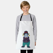 ヒポが新郎に扮してスーツを着用.PNG エプロン (着用した状態)