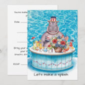 ヒポの4thオブジュライ・プールパーティー 招待状 (正面/裏面)