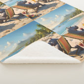 ヒポアワー：ビーチサイドカクテルと楽しい時間 シェルパブランケット (3/4)