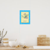 ヒポキャンパスギリシャ海馬ヴィンテージアートポスター ポスター (キッチン)