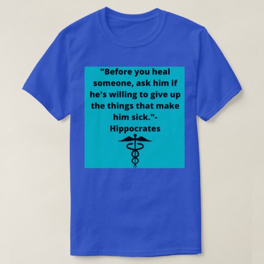 ヒポクラテス治療 Tシャツ (デザイン正面)