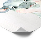 ヒポサファリーナの幼児アートプリント ポスター (角)