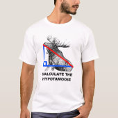 ヒポタムースを計算しよう 面白いTシャツ Tシャツ (正面)