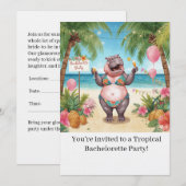 ヒポビキニガールズパーティー招待状 招待状 (正面/裏面)