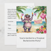 ヒポビキニ新婦歓迎会招待状 招待状 (正面/裏面)