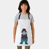 ヒポポタマスがウェディングプランナーでスーツを着ている.PNG エプロン (インサイチュ)