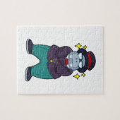 ヒポポタマスが新郎にスーツを着用.PNG ジグソーパズル (横)