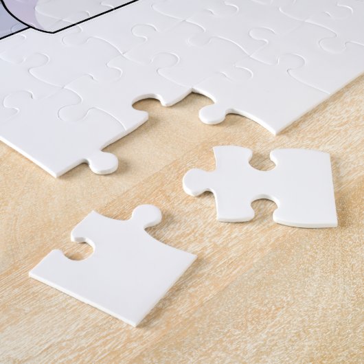 ヒポポタマスが花嫁の格好をしてヴェールを被る ジグソーパズル (側面)