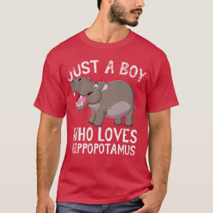 ヒポポタマスを愛する少年 Tシャツ