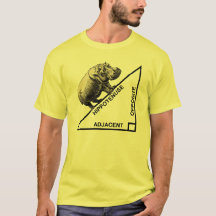 ヒポポタマス斜辺 楽しい数学 幾何学 Tシャツ