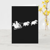 ヒポポタマス Xmas サンタ スレッド ヒポポ クリスマス ボ カード (黄色い花)