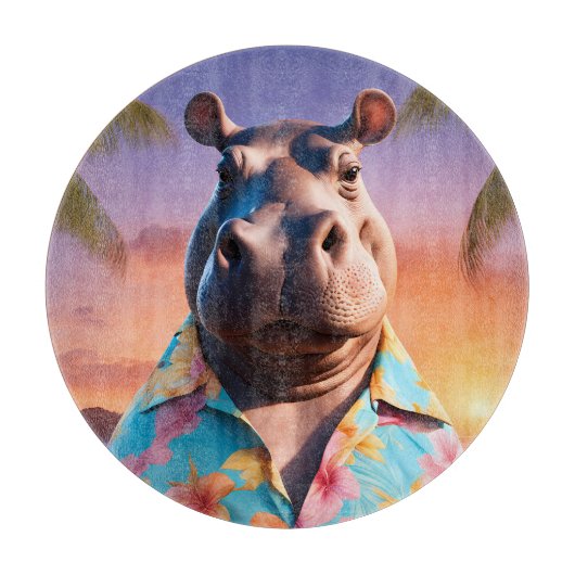 ヒポポタムスホリデー カッティングボード (正面)