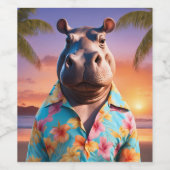 ヒポポタムスホリデー ワインラベル (シングルラベル)