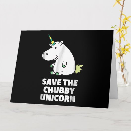 ヒポ好きな人のギフト|太ったユニコーンヒポ|かわいいヒポ カード (黄色い花)