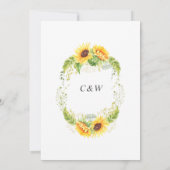 ヒマエレガントフラワーユーカリ 招待状 (裏面)