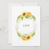 ヒマエレガントフラワーユーカリ 招待状 (裏面)