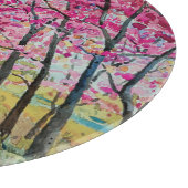 ヒマラヤさくらんぼ道端の水彩風景 カッティングボード (角)