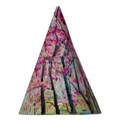 ヒマラヤさくらんぼ道端の水彩風景 パーティーハット (右)