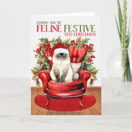 ヒマラヤのクリスマスキャット猫フェスティバル シーズンカード