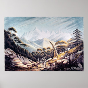 ヒマラヤのネパールの牧民， 1826 ポスター