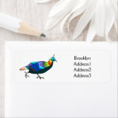 ヒマラヤのモナルバードマンガイラストレーション ラベル (インサイチュ)