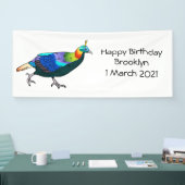 ヒマラヤのモナルバードマンガイラストレーション 横断幕 (トレードショー)