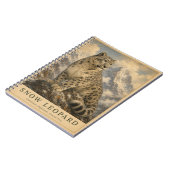 ヒマラヤのユキヒョウ ヴィンテージ ノートブック (左側)