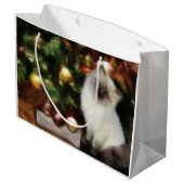 ヒマラヤの子猫のクリスマス ラージペーパーバッグ (裏面アングル)