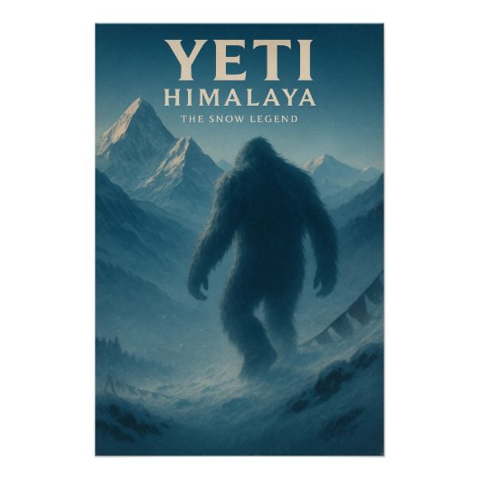 ヒマラヤの雪の伝説イェティ ポスター (正面)
