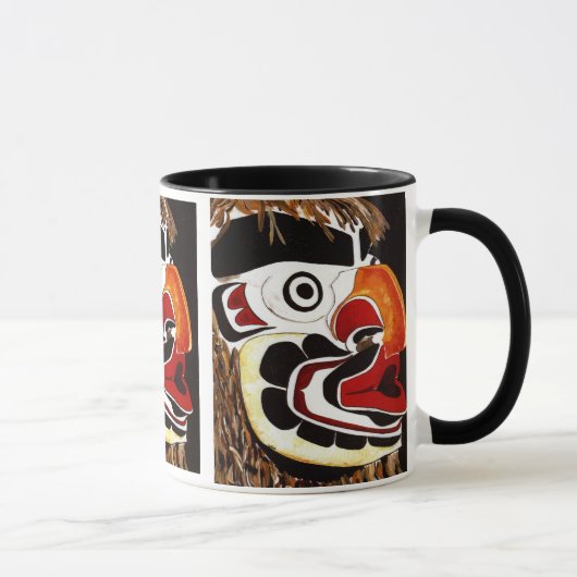 ヒマラヤスギのマスク マグカップ (右)