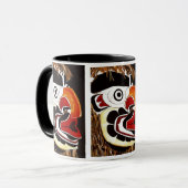 ヒマラヤスギのマスク マグカップ (正面左)