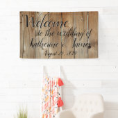 ヒマラヤスギの塀、カスタムな結婚式の歓迎 横断幕 (インサイチュ)