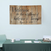 ヒマラヤスギの塀、カスタムな結婚式の歓迎 横断幕 (トレードショー)