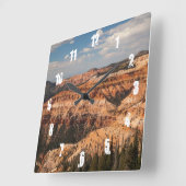 ヒマラヤスギは国有記念物、ユタを壊します スクエア壁時計 (傾斜)