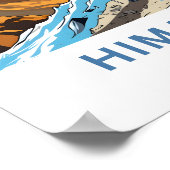 ヒマラヤスネパールトラベルプリント ポスター (角)