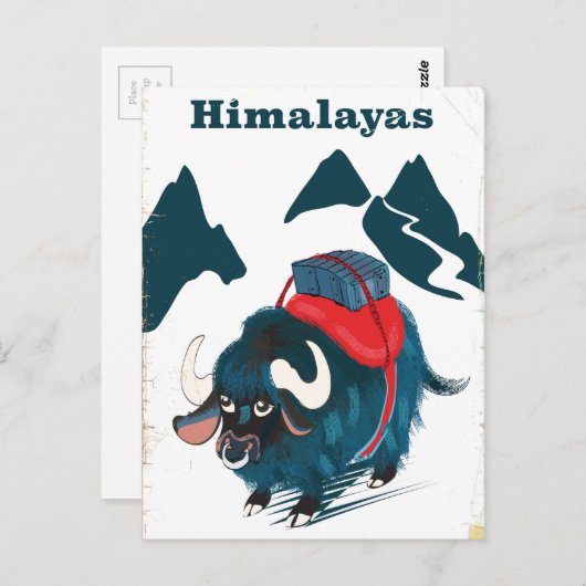 ヒマラヤスヴィンテージ旅行ポスター ポストカード (正面/裏面)