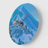 ヒマラヤチベット1933年ニコラス・ロエリッヒ著 ラージ壁時計 (傾斜)