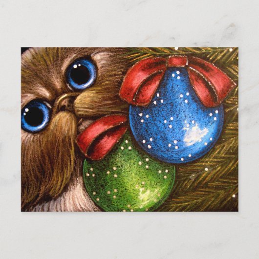 ヒマラヤペルシャ猫の休日はがき シーズンポストカード (正面)