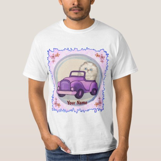 ヒマラヤン+キャット+カー+Tシャツ Tシャツ (正面)