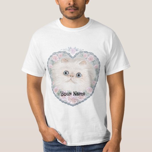 ヒマラヤン+キャット+ハート Tシャツ (正面)
