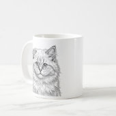 ヒマラヤン+子猫のコーヒーマグアート コーヒーマグカップ (正面左)