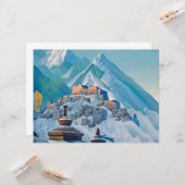 ヒマラヤ山峰のチベットの風景 カード (正面/裏面インサイチュ)