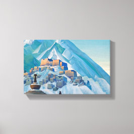 ヒマラヤ山峰のチベットの風景 キャンバスプリント